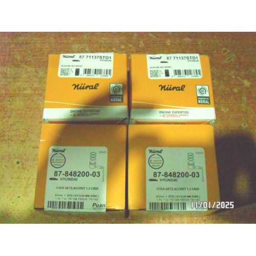 PİSTON SEGMAN STD 1 1.4 BNZ GAMMA MOTOR İ20 BLUE